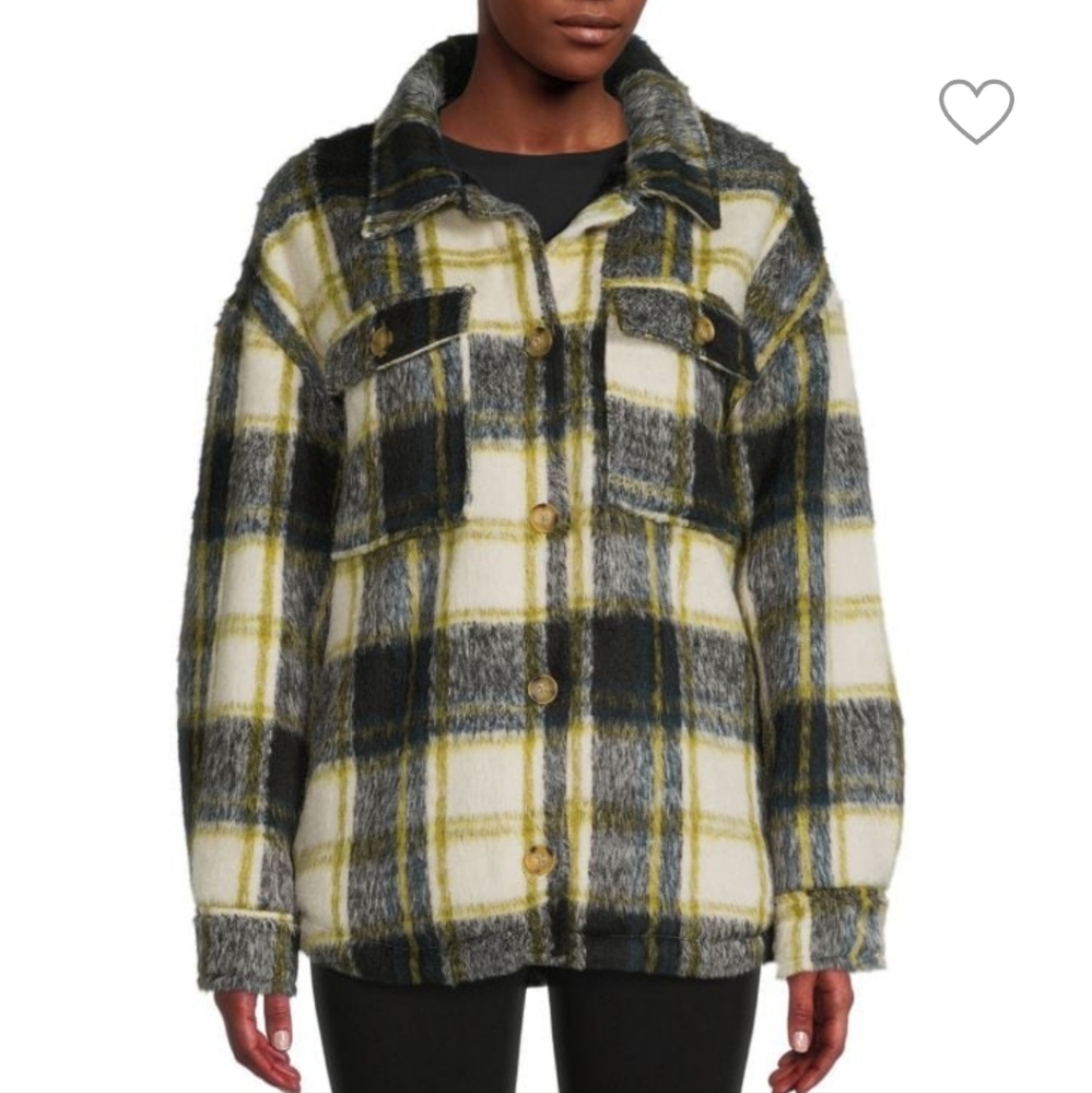 NWT! Marc New York Faux Fur Lined Plain Shacket size: Small